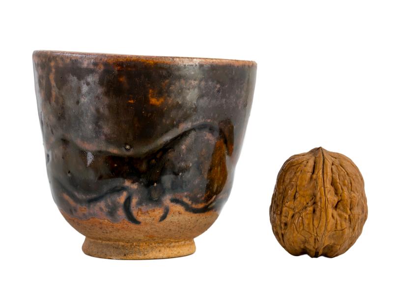 Пиала ручная работа Мойчай # 48654, дровяной обжиг/керамика, 123 мл.