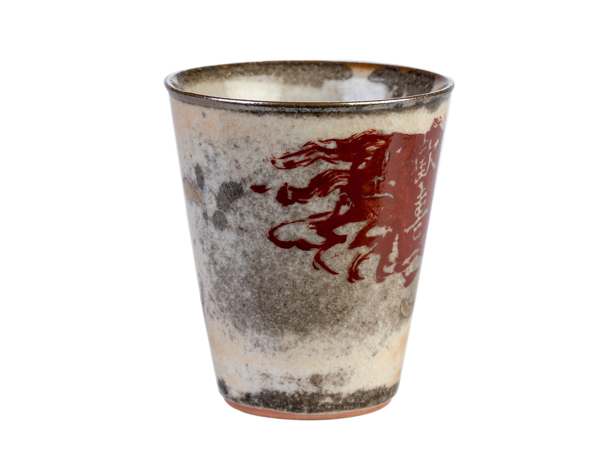 Пиала # 48974, дровяной обжиг/керамика/ручная роспись, 35 мл.