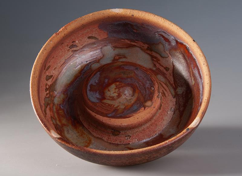 Чайный пруд ручная работа Мойчай # 49093, дровяной обжиг/керамика, 250 мл.