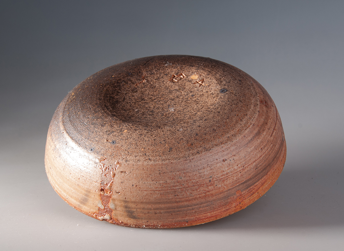 Чайный пруд ручная работа Мойчай # 49093, дровяной обжиг/керамика, 250 мл.