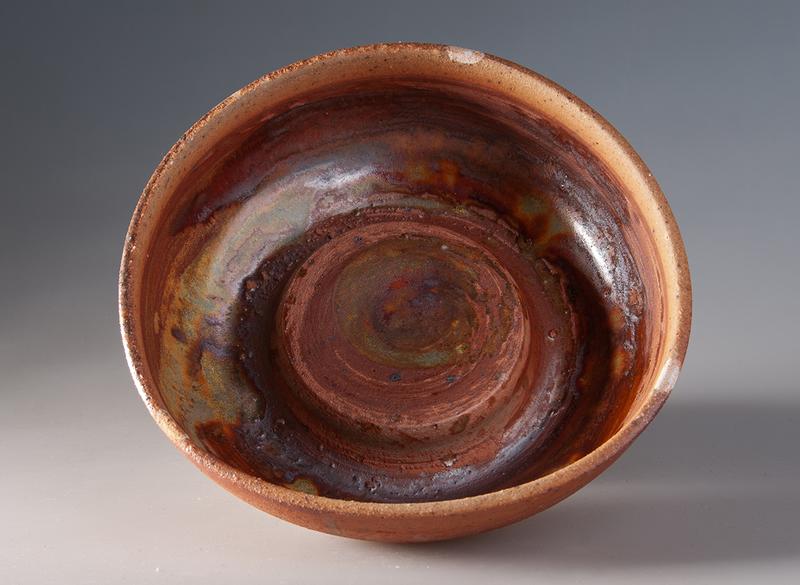 Чайный пруд ручная работа Мойчай # 49094, дровяной обжиг/керамика, 270 мл.