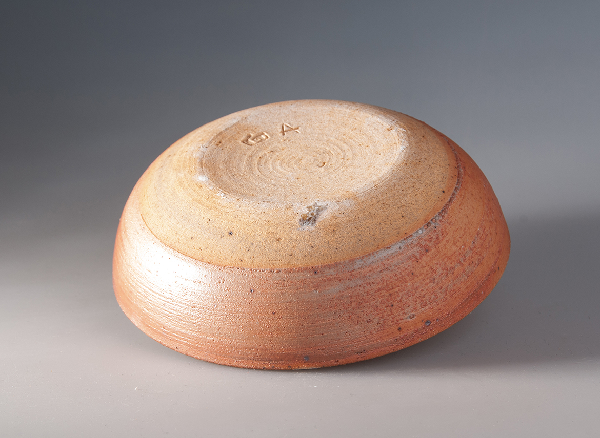 Чайный пруд ручная работа Мойчай # 49094, дровяной обжиг/керамика, 270 мл.