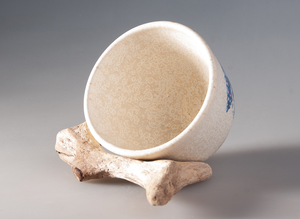 Пиала ручная работа Мойчай "Ракушки" # 49177, керамика/ручная роспись, 110 мл.