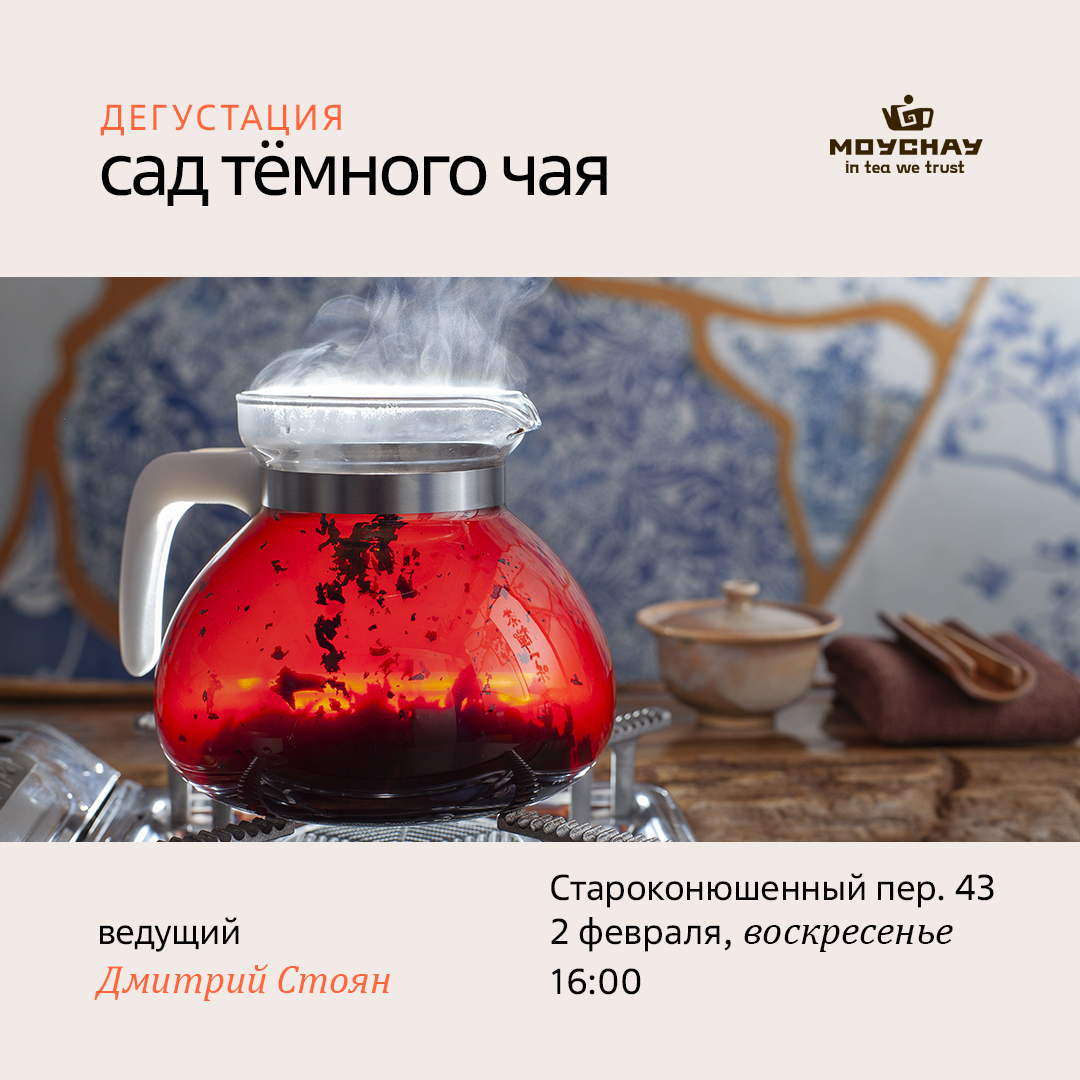 Дегустация "Сад тёмного чая"/2 февраля/ЧАЙНЫЙ КЛУБ МОЙЧАЙ.РУ АРБАТ