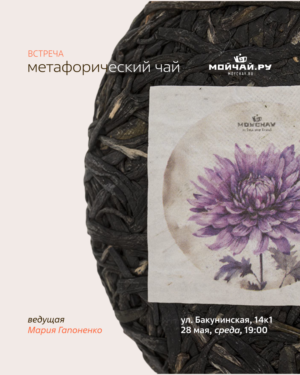 Встреча "Метафорический чай"/28 мая/ЧАЙНЫЙ КЛУБ МОЙЧАЙ.РУ НА БАКУНИНСКОЙ, Москва