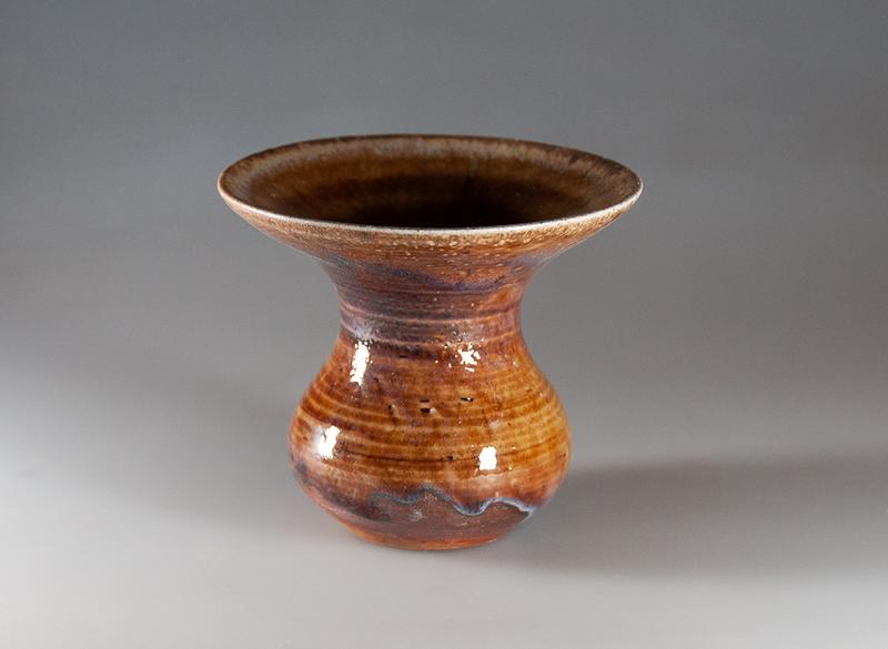 Калабас (калебас) ручная работа Мойчай # 51003, дровяной обжиг/керамика