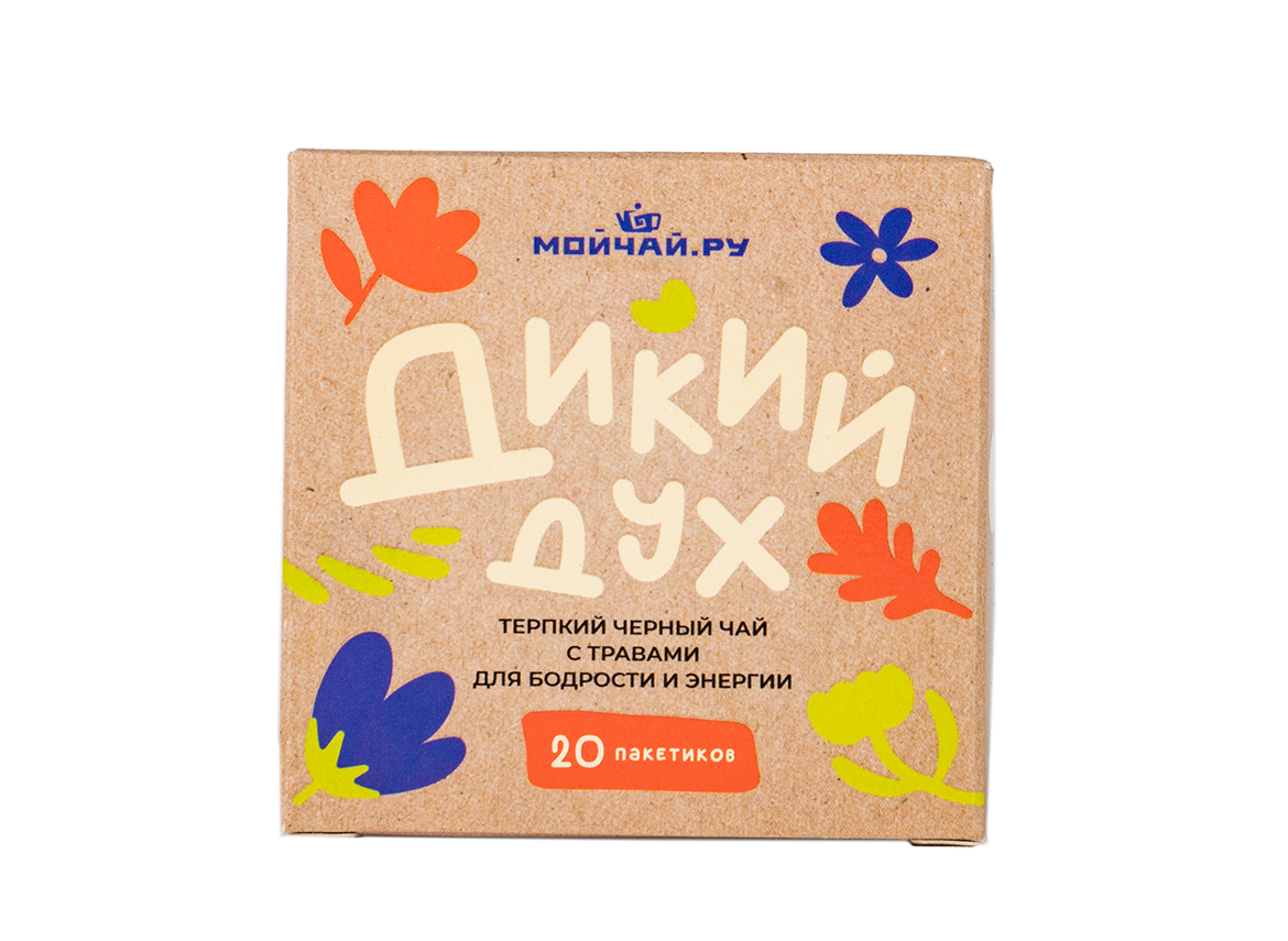 Чай чёрный с травами в пакетиках «Дикий дух»