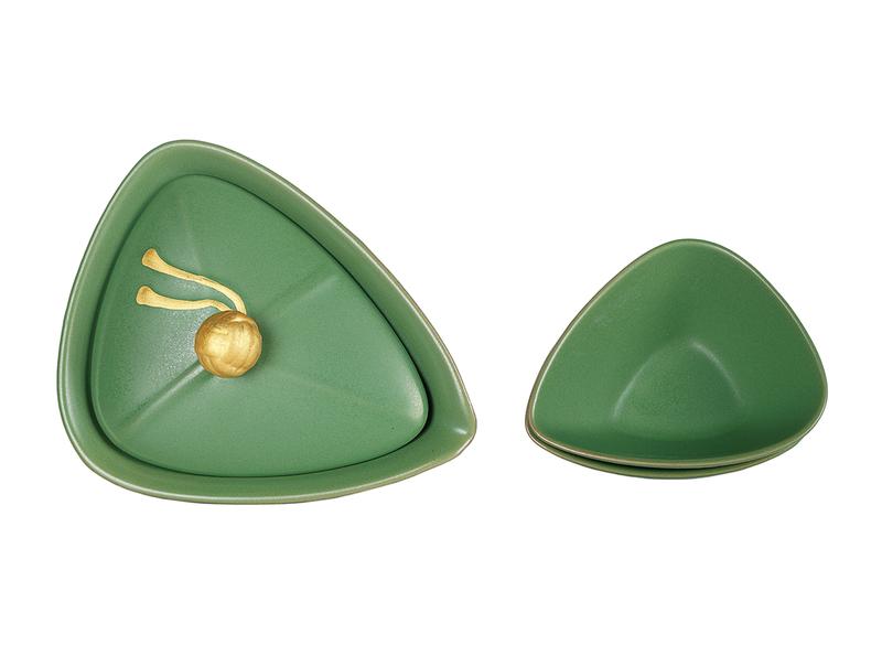 Набор посуды походный (гайвань 130 мл, пиалы 52 мл)# 51481, керамика.