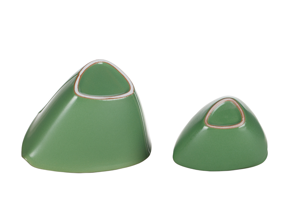 Набор посуды походный (гайвань 130 мл, пиалы 52 мл)# 51481, керамика.