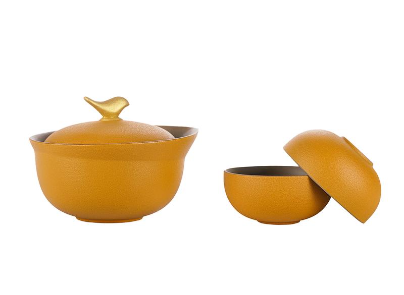 Набор посуды походный (сиборидаси 126 мл, пиалы 54 мл) # 51484, керамика.