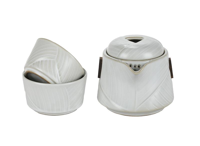 Набор посуды походный (сиборидаси 220 мл, пиалы 100 мл и 76 мл) # 51485, керамика.