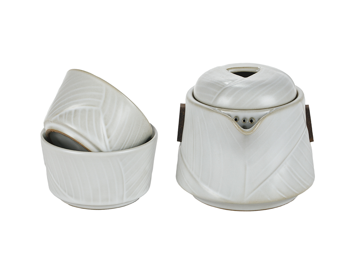 Набор посуды походный (сиборидаси 220 мл, пиалы 100 мл и 76 мл) # 51485, керамика.