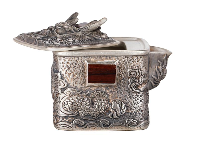 Чайник # 51604, глина/дерево, 125 мл.