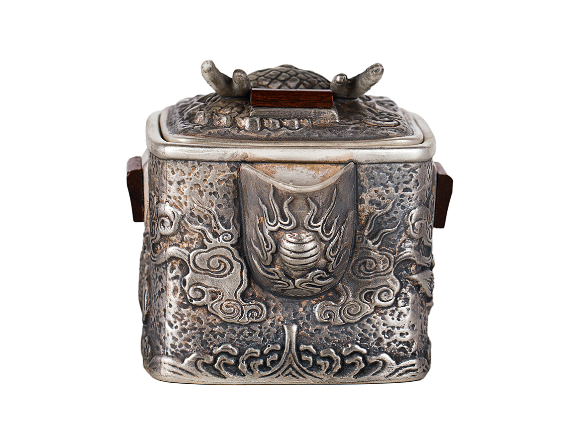 Чайник # 51604, глина/дерево, 125 мл.