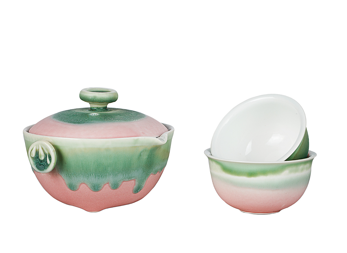 Набор посуды походный (сиборидаси 120 мл, пиалы 42 мл) # 51639, керамика.