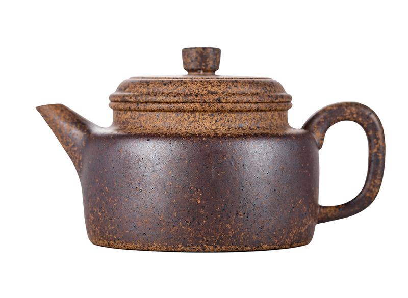 Чайник # 51833, исинская глина, дровяной обжиг, ручная работа, 165 мл.