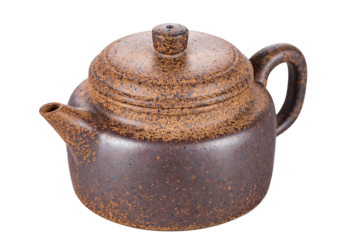 Чайник # 51833, исинская глина, дровяной обжиг, ручная работа, 165 мл.
