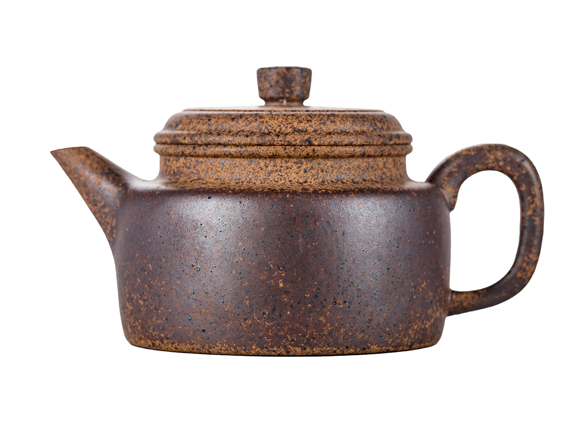 Чайник # 51833, исинская глина, дровяной обжиг, ручная работа, 165 мл.