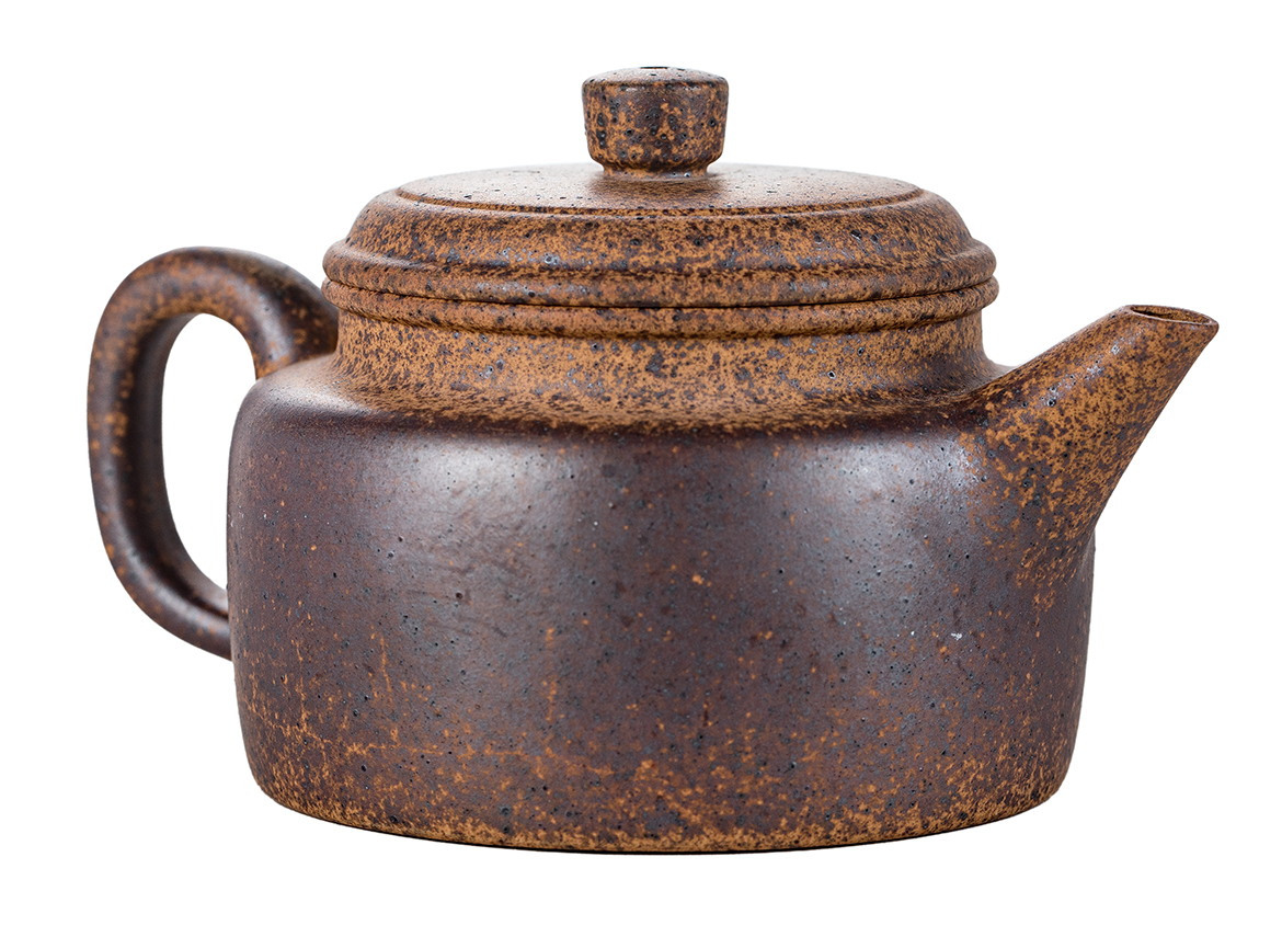 Чайник # 51833, исинская глина, дровяной обжиг, ручная работа, 165 мл.