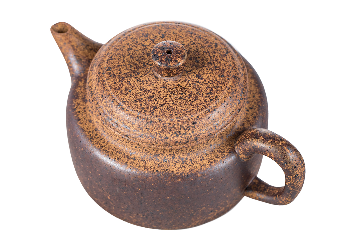 Чайник # 51833, исинская глина, дровяной обжиг, ручная работа, 165 мл.