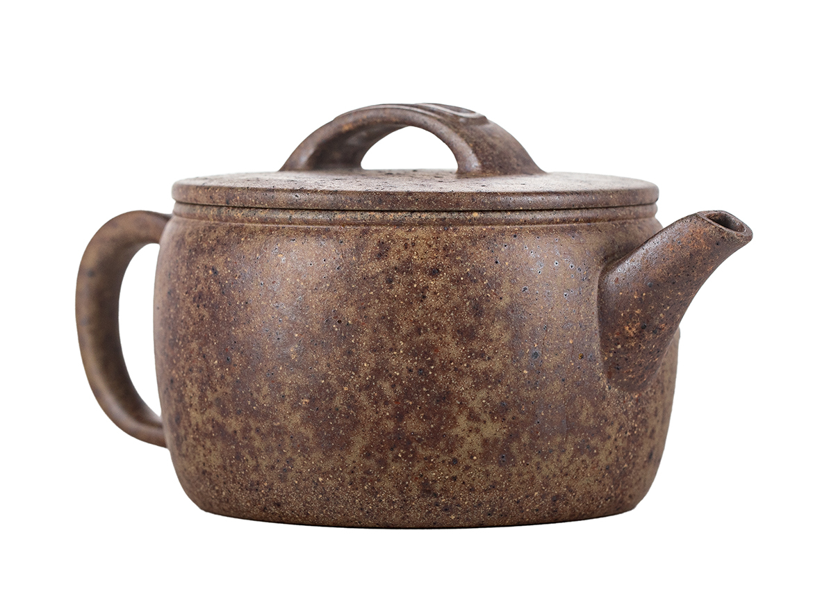 Чайник # 51834, исинская глина, дровяной обжиг, ручная работа, 120 мл.