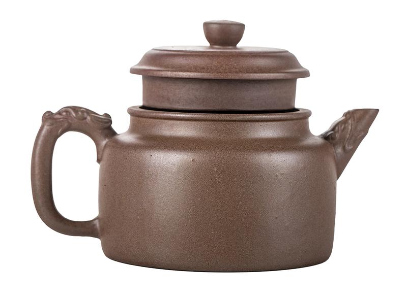 Чайник # 51835, исинская глина, дровяной обжиг, ручная работа, 290 мл.