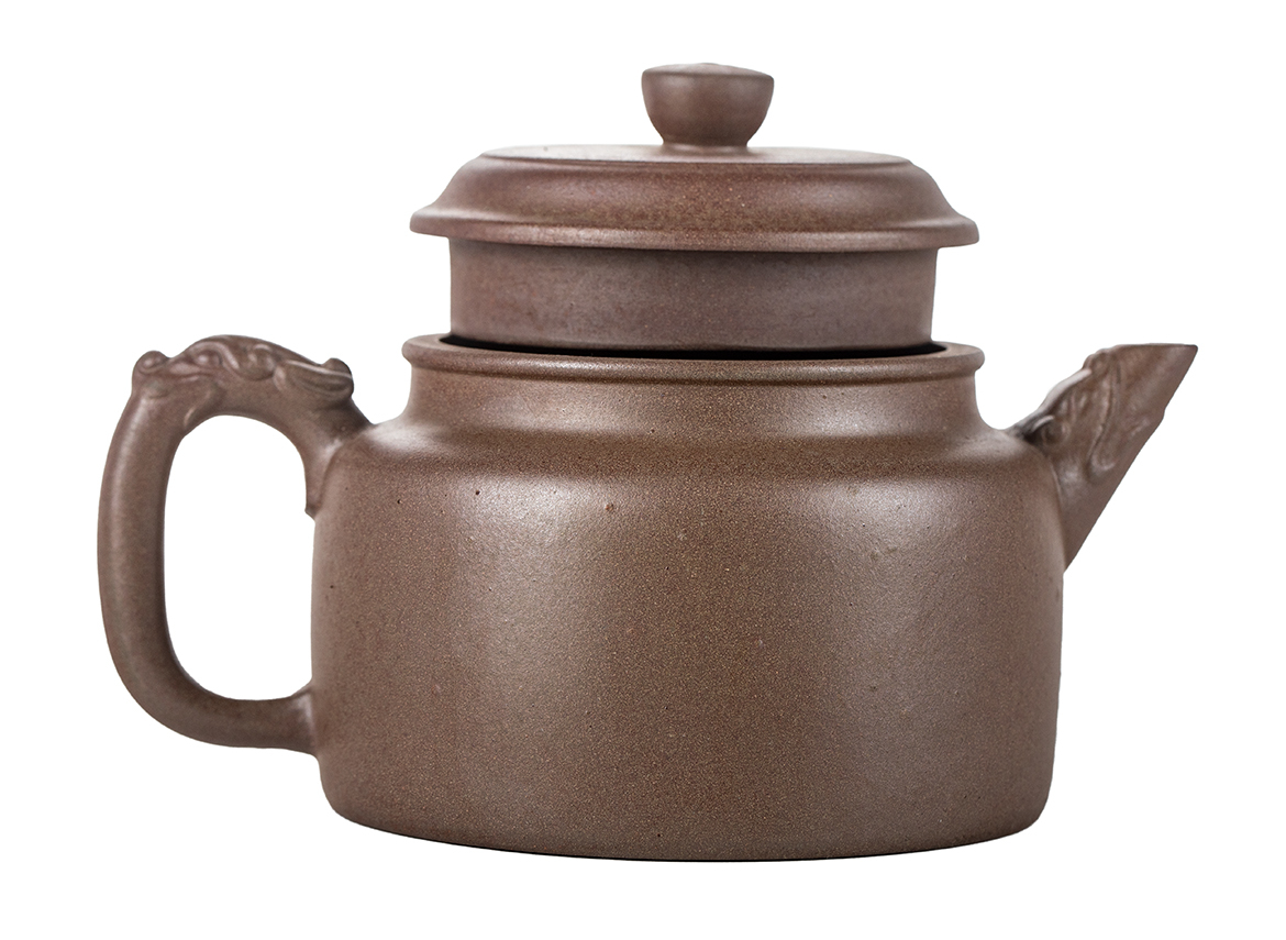 Чайник # 51835, исинская глина, дровяной обжиг, ручная работа, 290 мл.