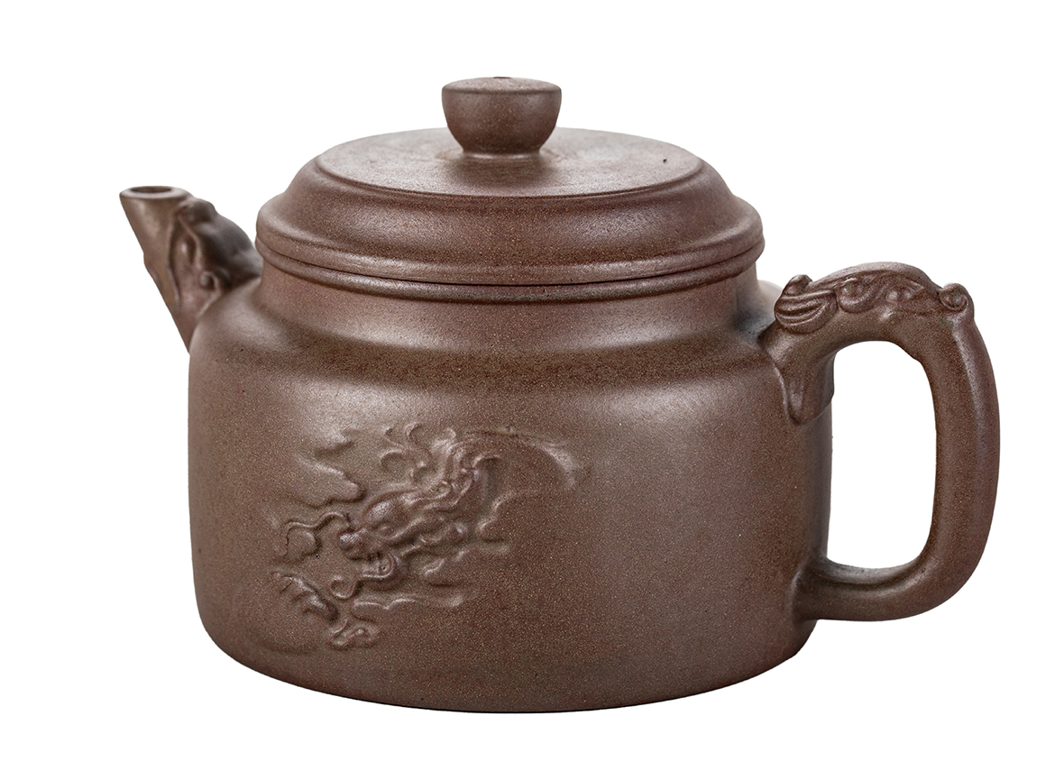 Чайник # 51835, исинская глина, дровяной обжиг, ручная работа, 290 мл.