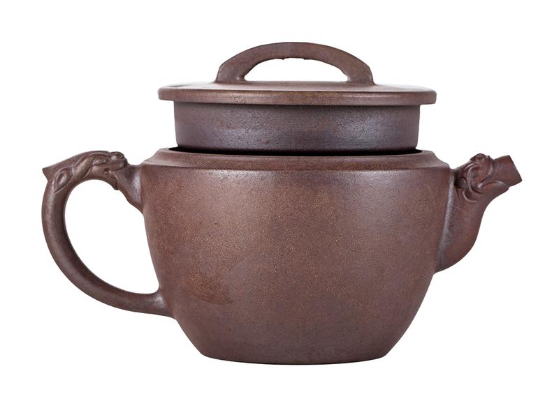 Чайник # 51836, исинская глина, дровяной обжиг, ручная работа, 160 мл.