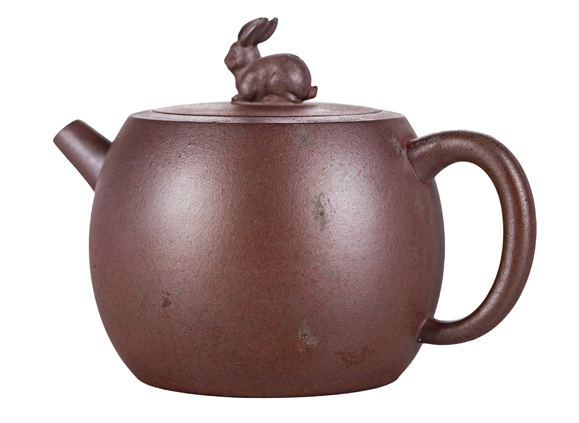 Чайник # 51837, исинская глина, дровяной обжиг, ручная работа, 230 мл.