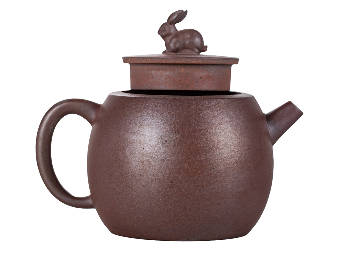 Чайник # 51837, исинская глина, дровяной обжиг, ручная работа, 230 мл.