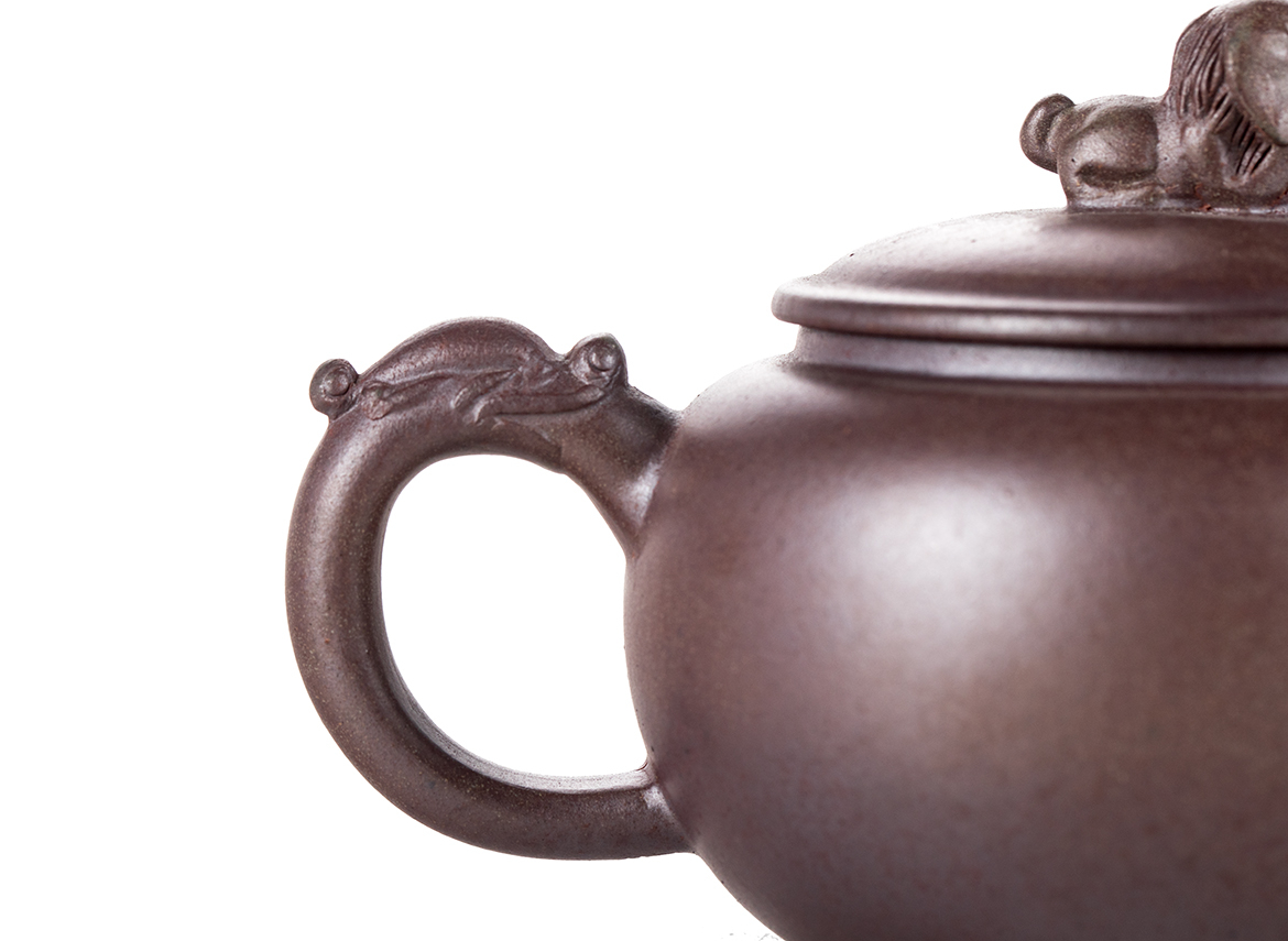 Чайник # 51838, исинская глина, дровяной обжиг, ручная работа, 170 мл.