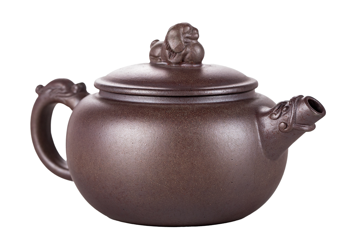 Чайник # 51838, исинская глина, дровяной обжиг, ручная работа, 170 мл.