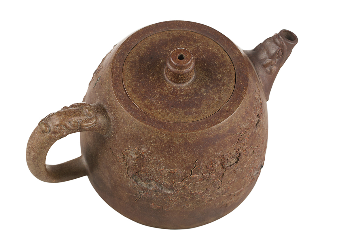 Чайник # 51839, исинская глина, ручная работа, дровяной обжиг, 270 мл.