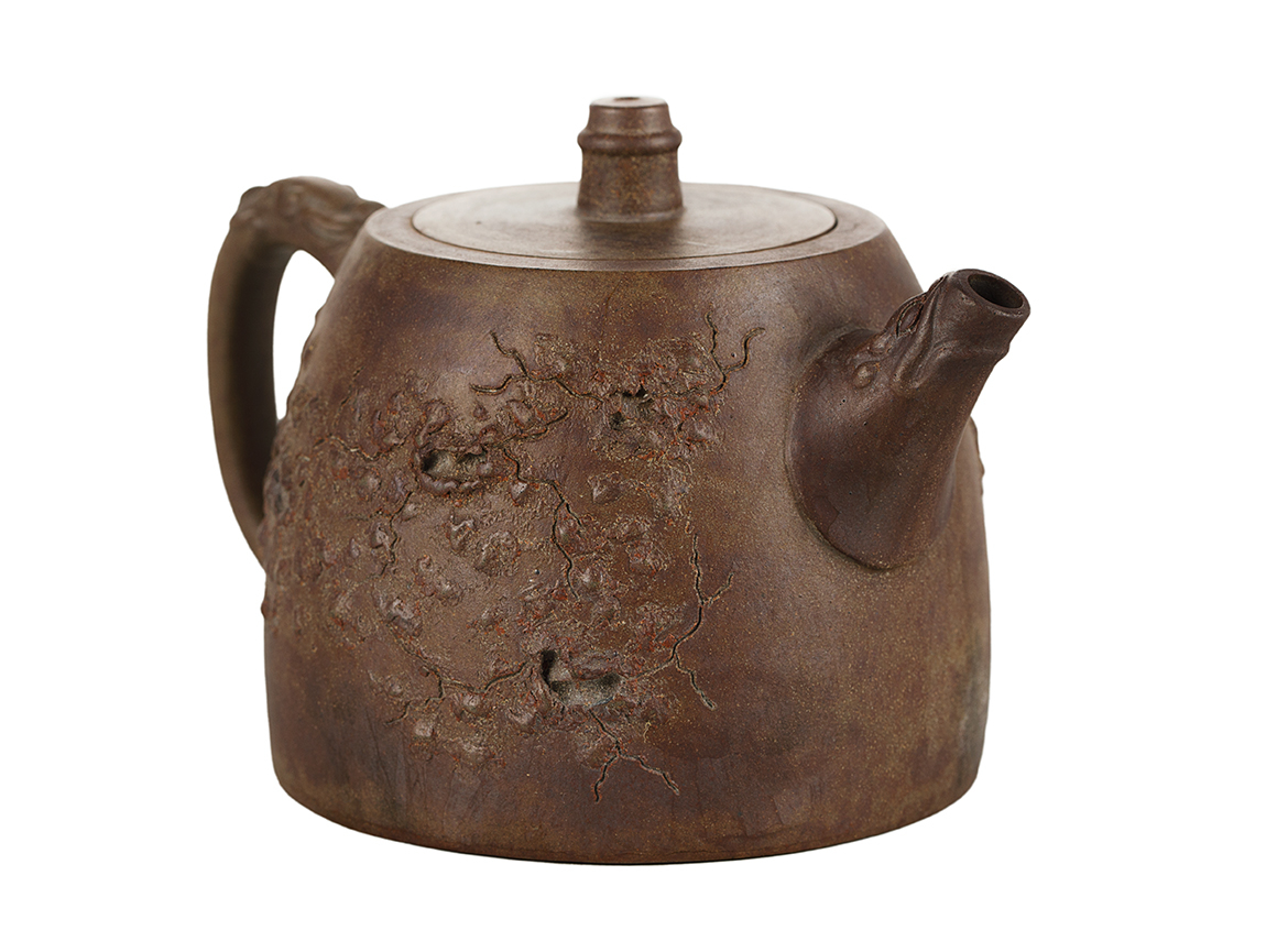 Чайник # 51839, исинская глина, ручная работа, дровяной обжиг, 270 мл.