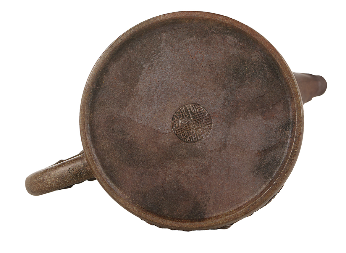 Чайник # 51839, исинская глина, ручная работа, дровяной обжиг, 270 мл.