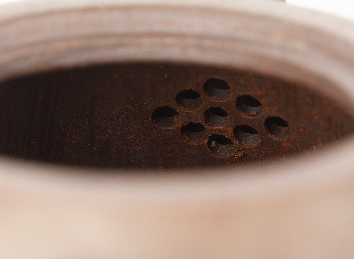 Чайник # 51839, исинская глина, ручная работа, дровяной обжиг, 270 мл.