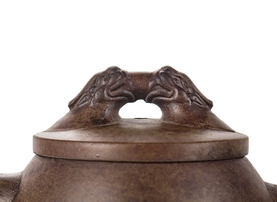 Чайник # 51841, исинская глина, дровяной обжиг, ручная работа, 170 мл.