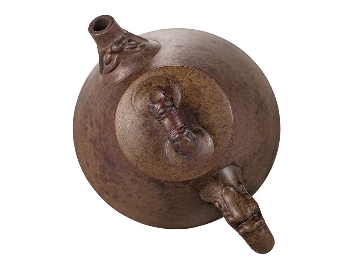 Чайник # 51841, исинская глина, дровяной обжиг, ручная работа, 170 мл.