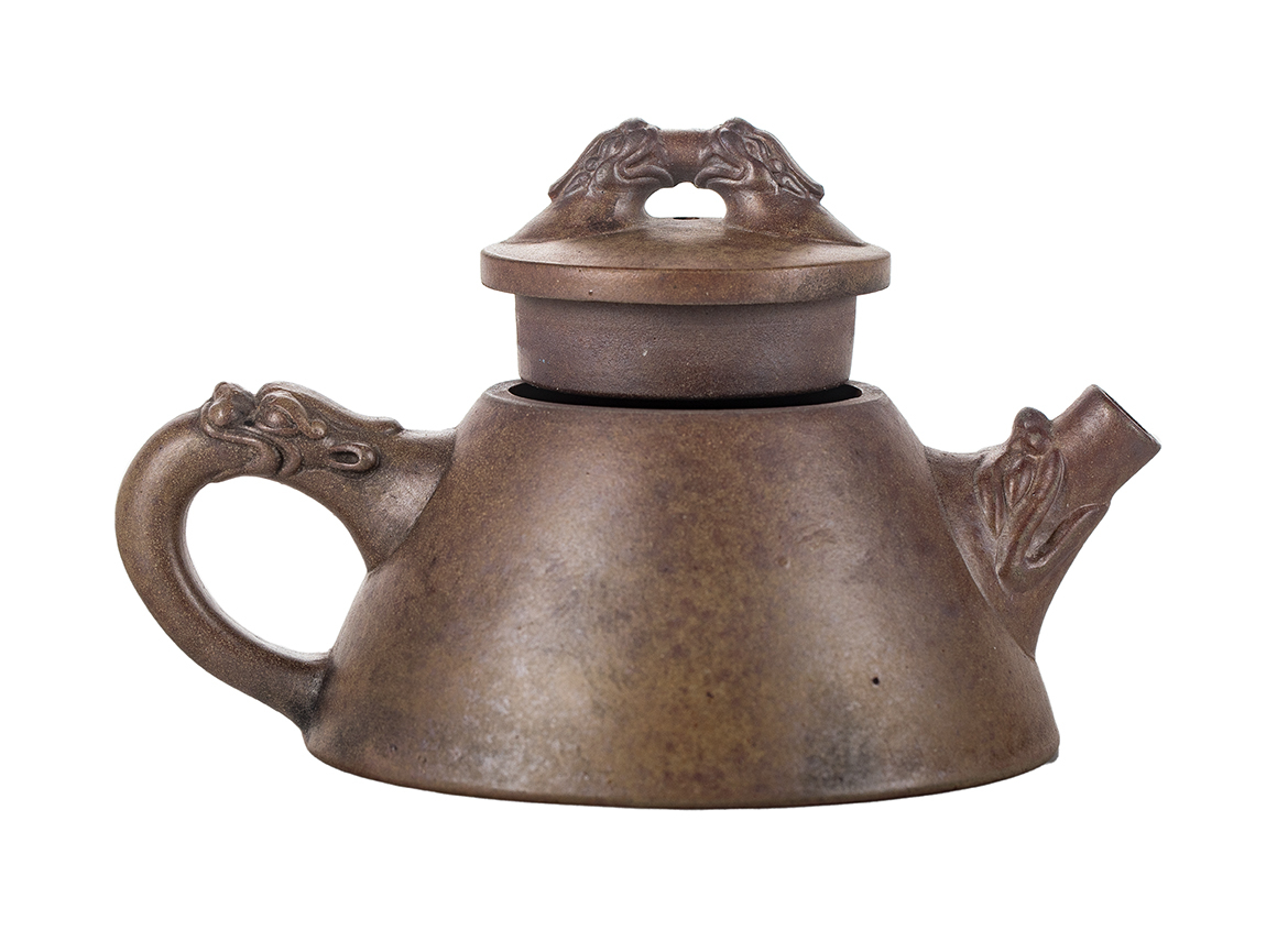 Чайник # 51841, исинская глина, дровяной обжиг, ручная работа, 170 мл.