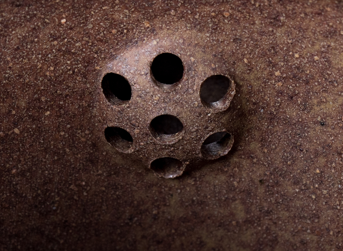 Чайник # 51842, исинская глина, дровяной обжиг, ручная работа, 220 мл.