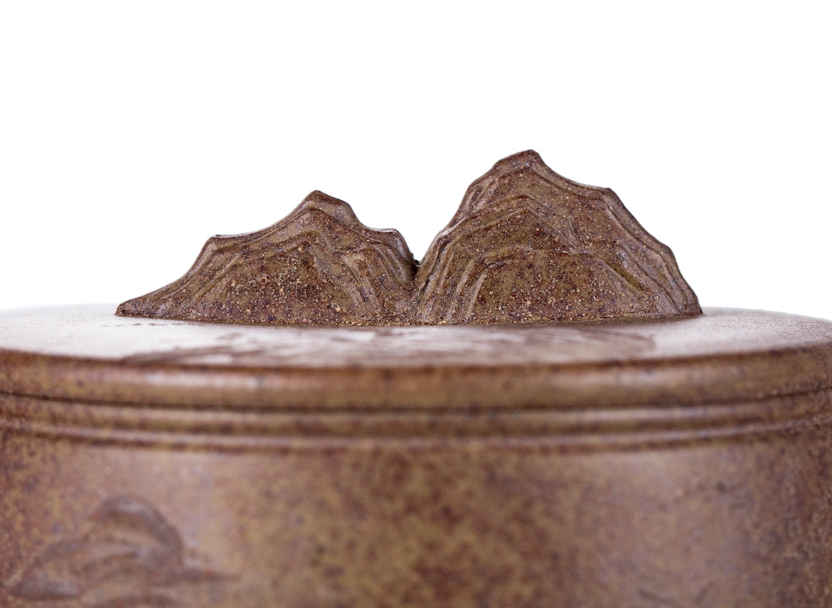 Чайник # 51842, исинская глина, дровяной обжиг, ручная работа, 220 мл.