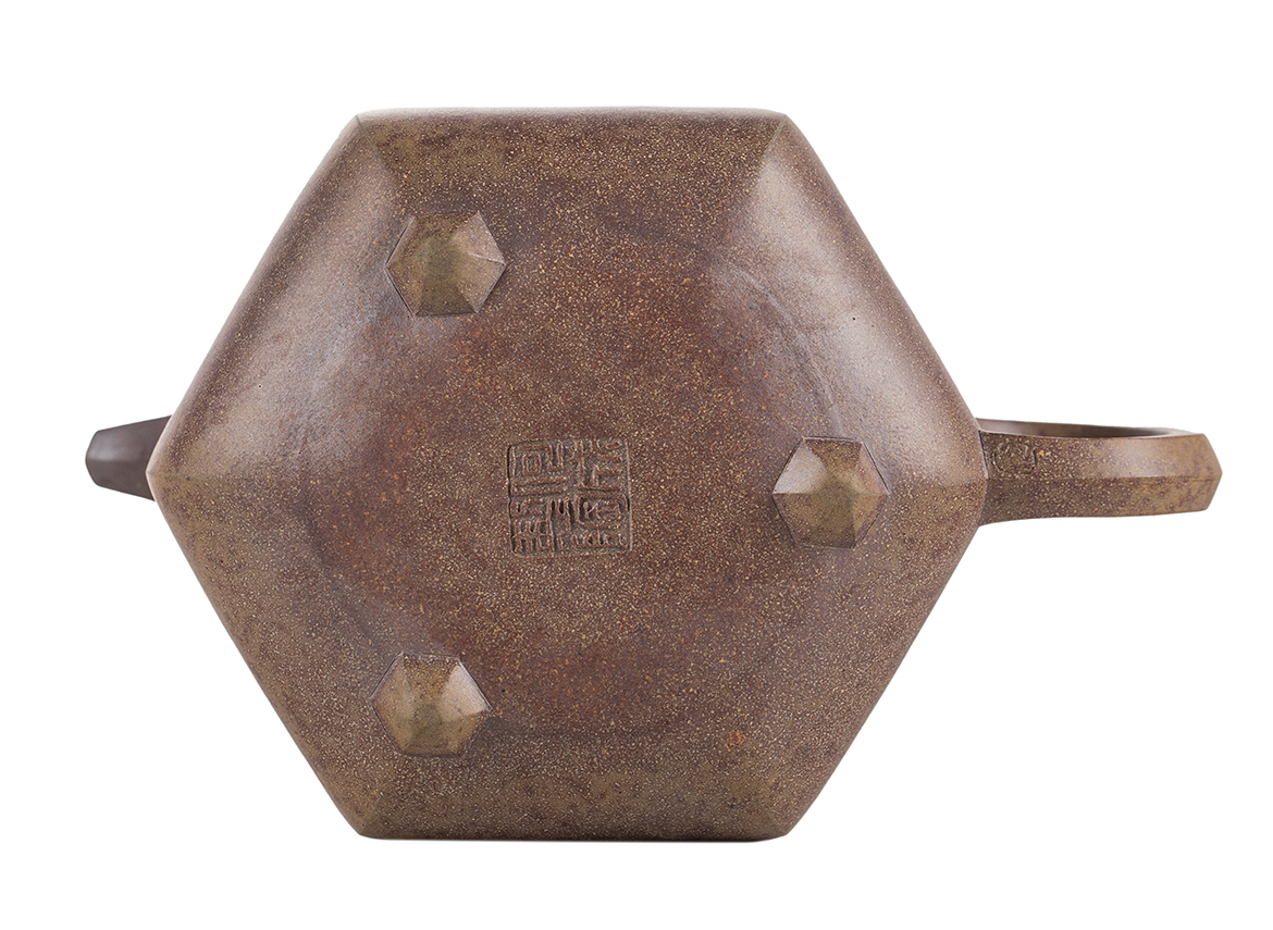 Чайник # 51843, исинская глина, дровяной обжиг, ручная работа, 300 мл.