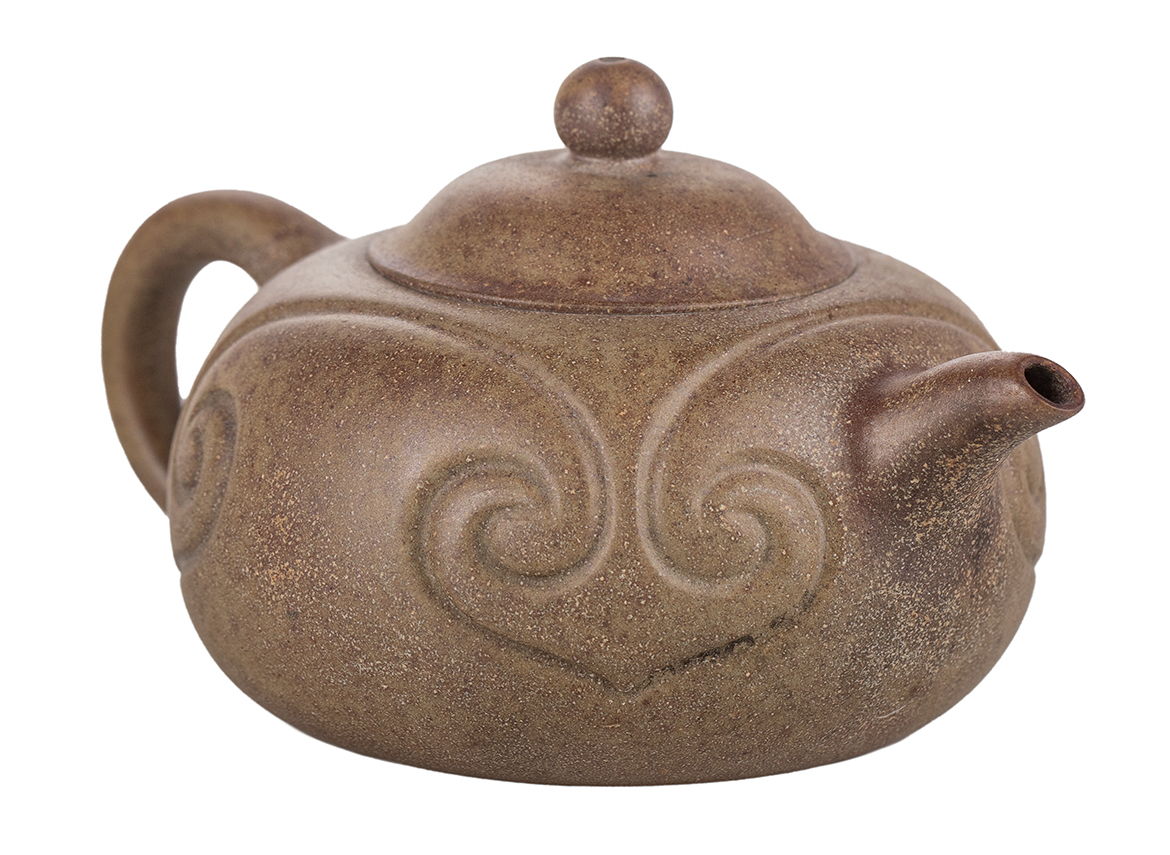 Чайник # 51844,  исинская глина, дровяной обжиг, ручная работа, 180 мл.