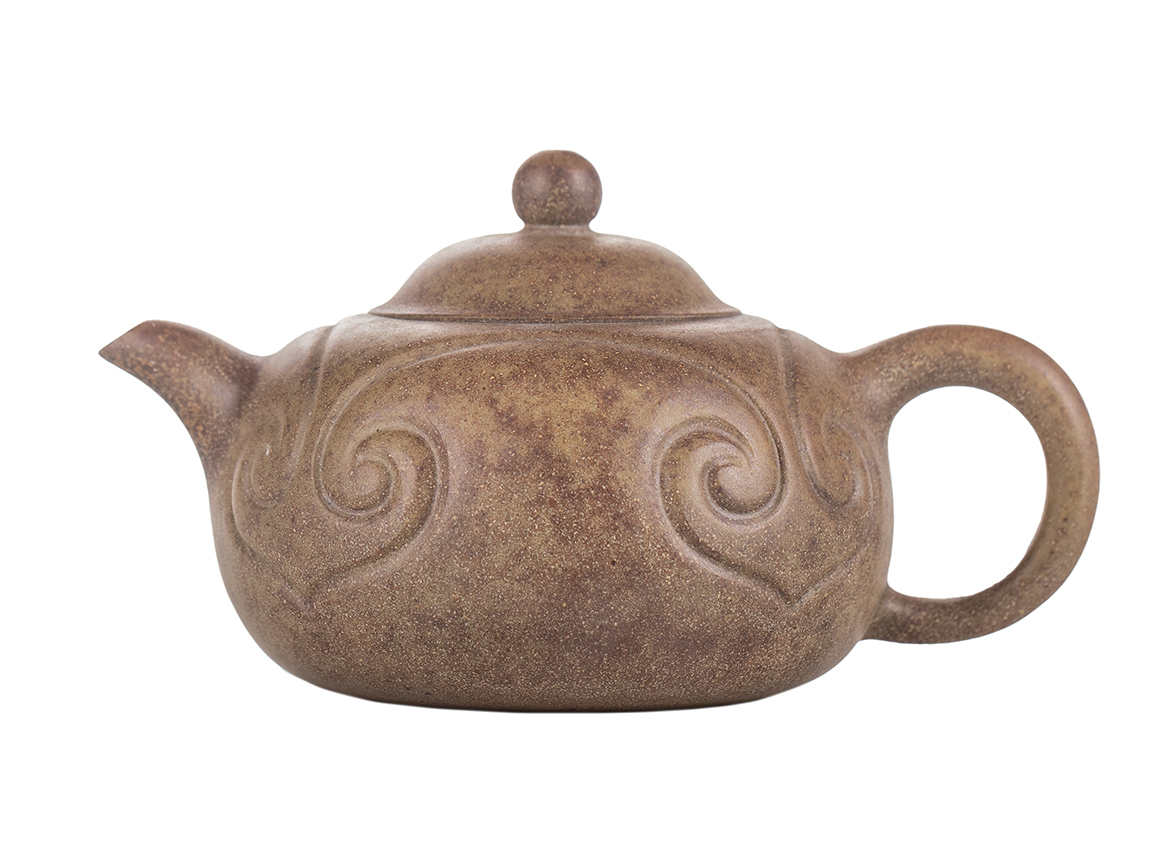 Чайник # 51844,  исинская глина, дровяной обжиг, ручная работа, 180 мл.