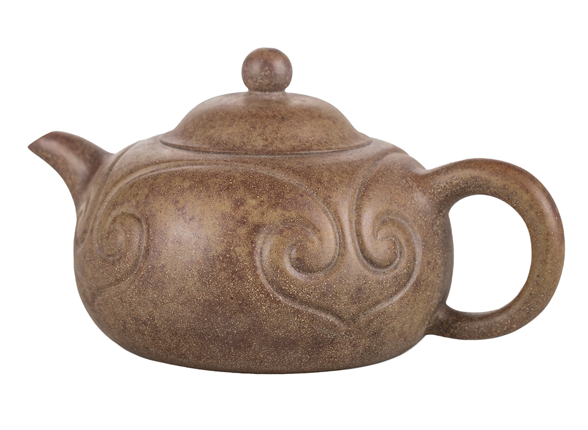Чайник # 51844,  исинская глина, дровяной обжиг, ручная работа, 180 мл.