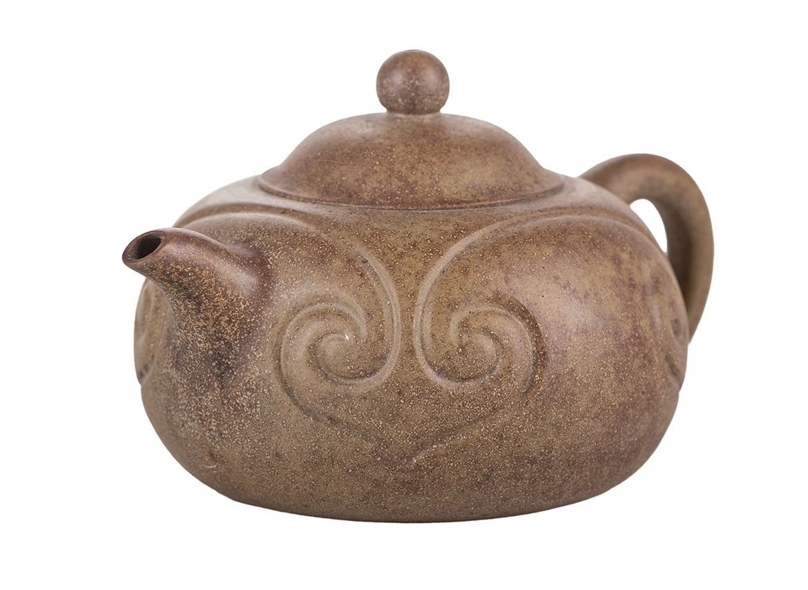 Чайник # 51844,  исинская глина, дровяной обжиг, ручная работа, 180 мл.