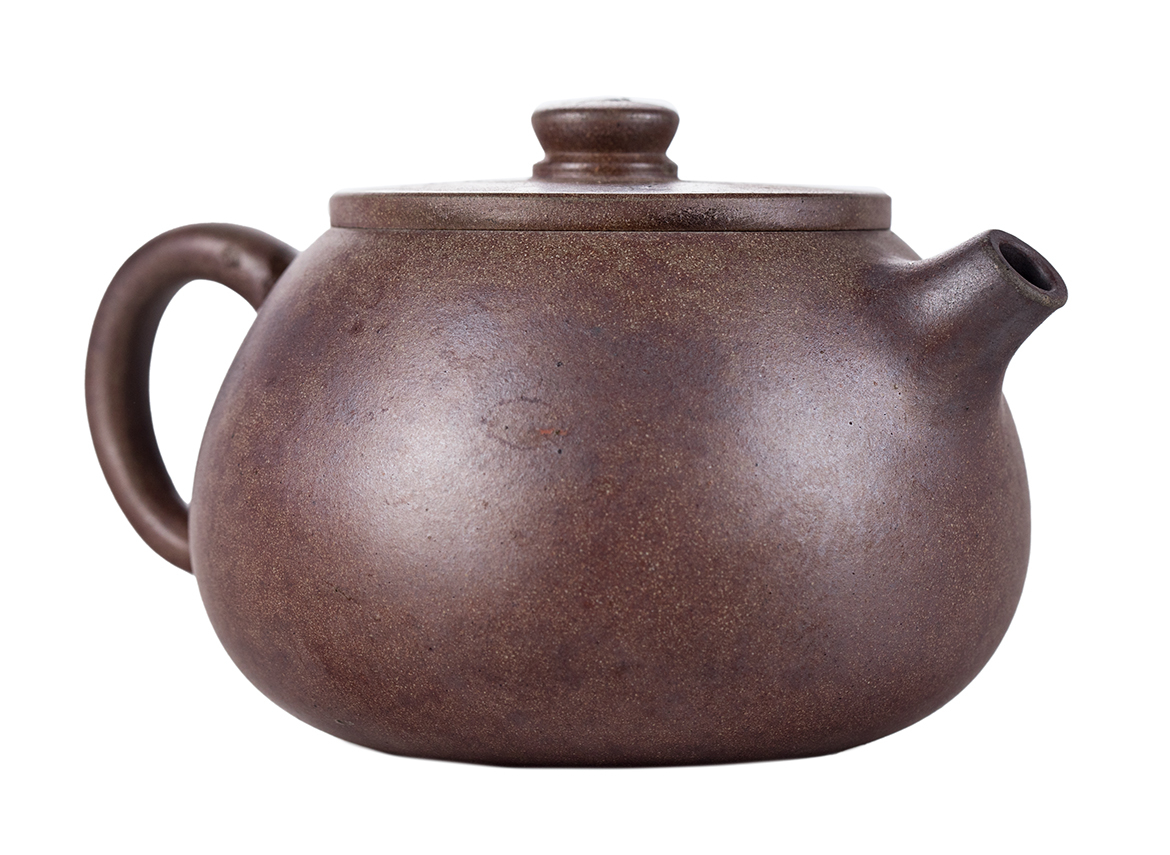 Чайник # 51846, исинская глина, дровяной обжиг, ручная работа, 165 мл.