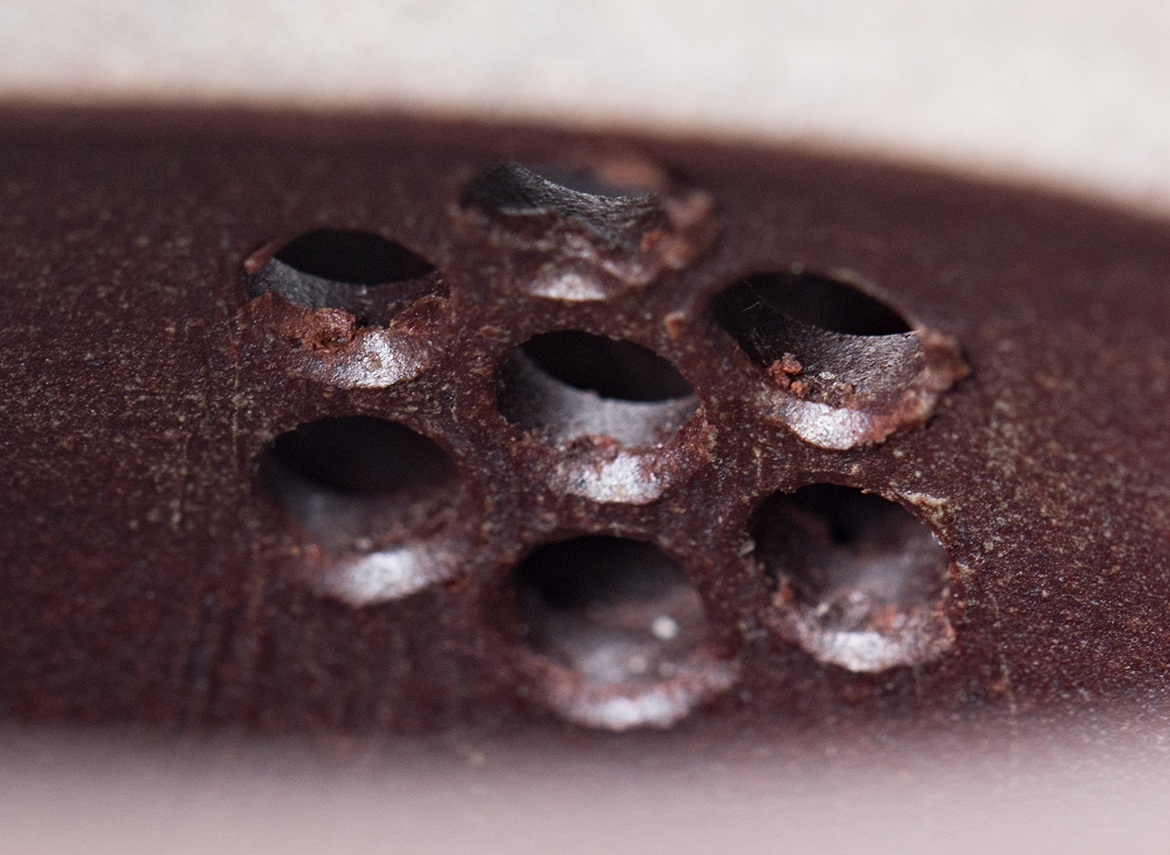 Чайник # 51846, исинская глина, дровяной обжиг, ручная работа, 165 мл.