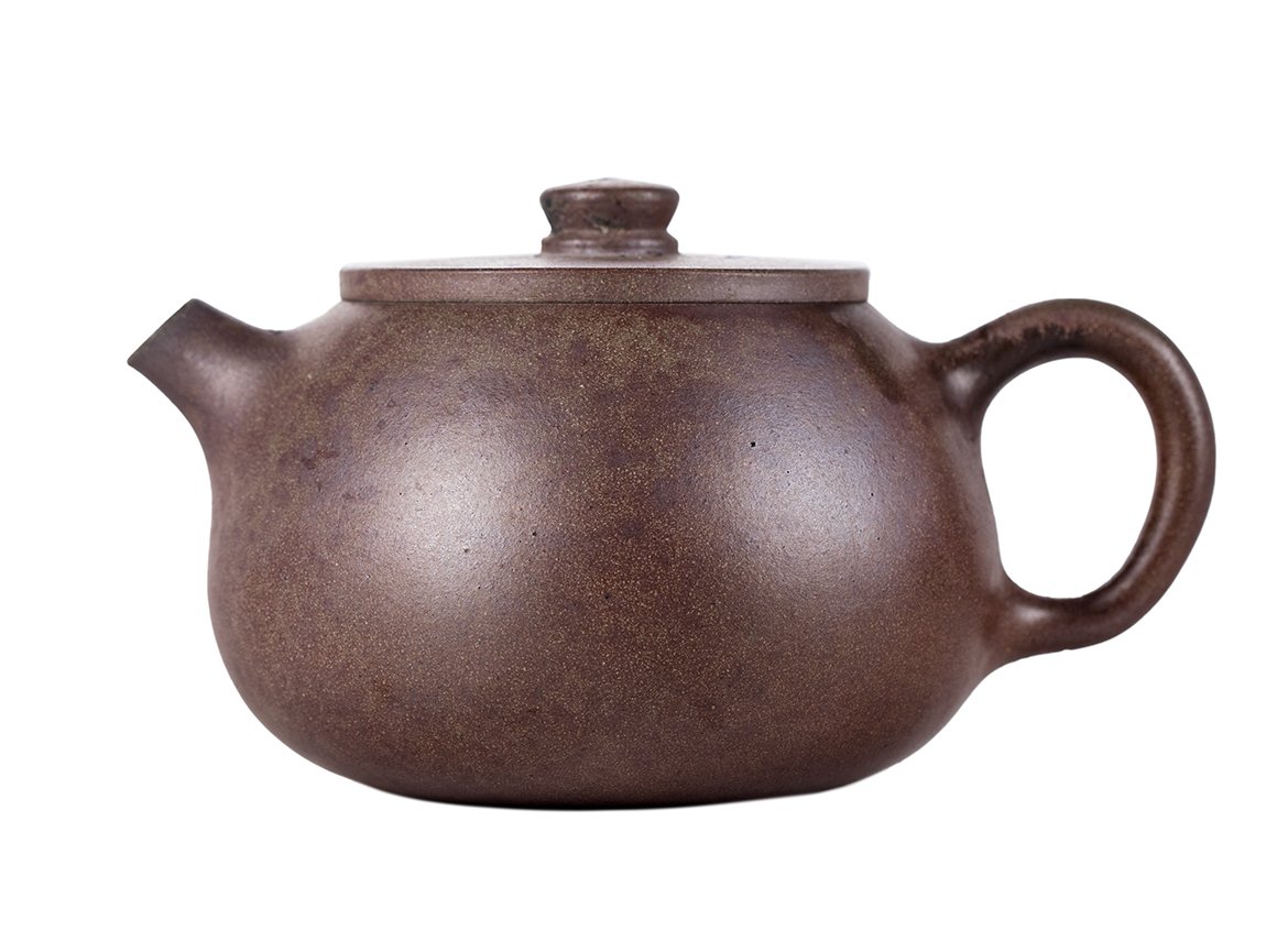 Чайник # 51846, исинская глина, дровяной обжиг, ручная работа, 165 мл.